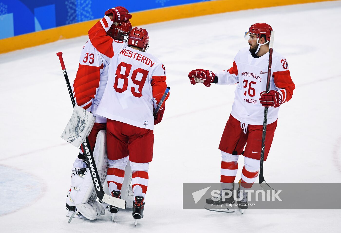 2018 Winter Olympics. Ice hockey. Men. Czech Republic vs. Russia