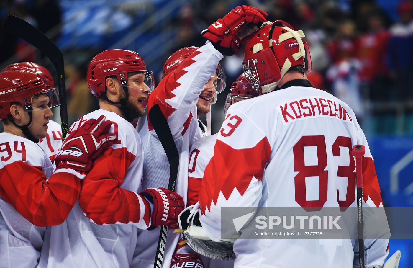 2018 Winter Olympics. Ice hockey. Men. Czech Republic vs. Russia