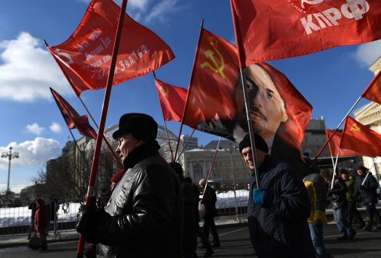 Red Army 100th anniversary march