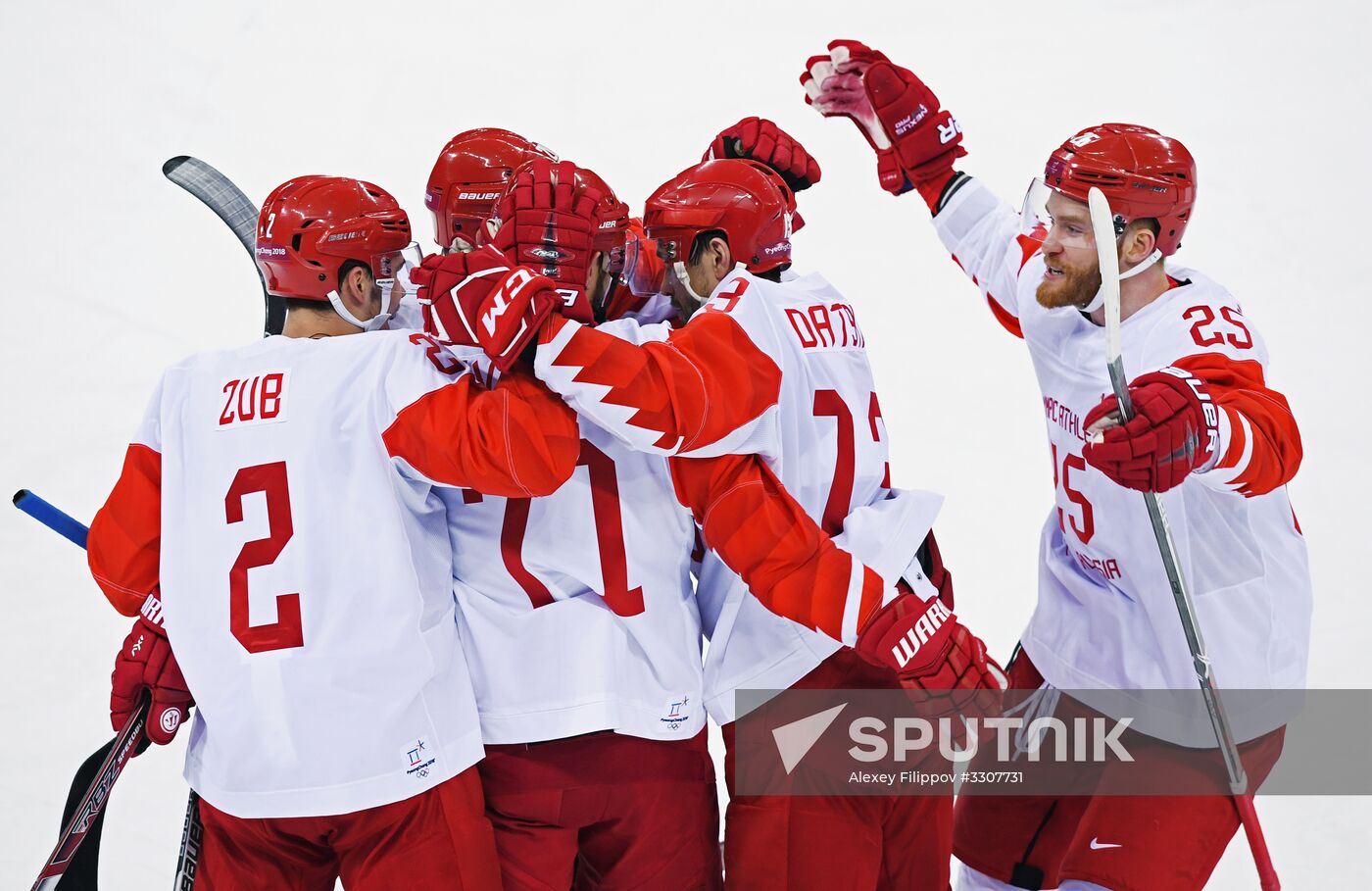 2018 Winter Olympics. Ice hockey. Men. Czech Republic vs. Russia