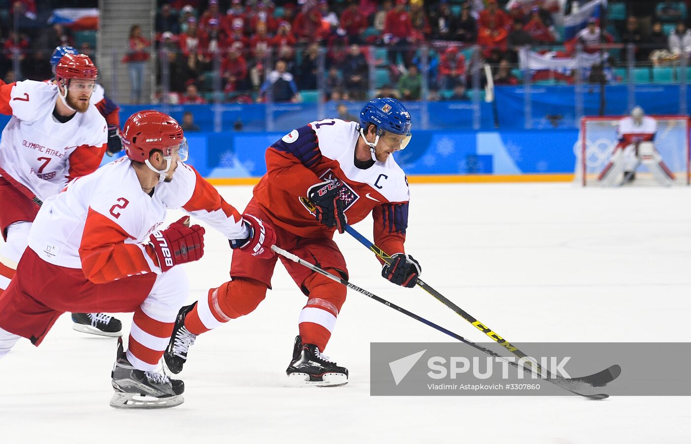 2018 Winter Olympics. Ice hockey. Men. Czech Republic vs. Russia