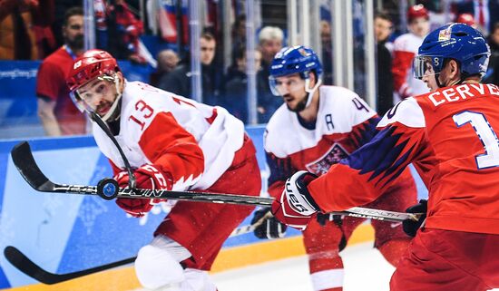 2018 Winter Olympics. Ice hockey. Men. Czech Republic vs. Russia