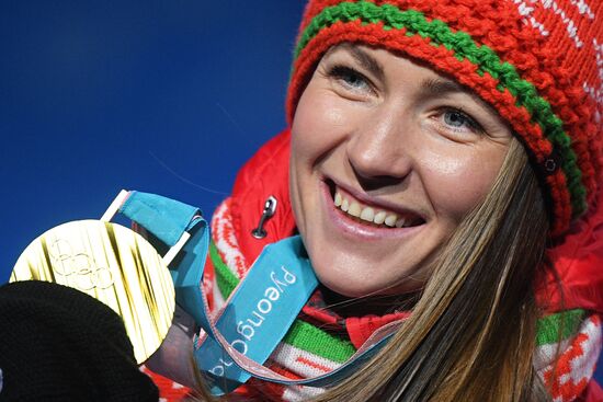 2018 Winter Olympics. Award ceremony. Day fourteen