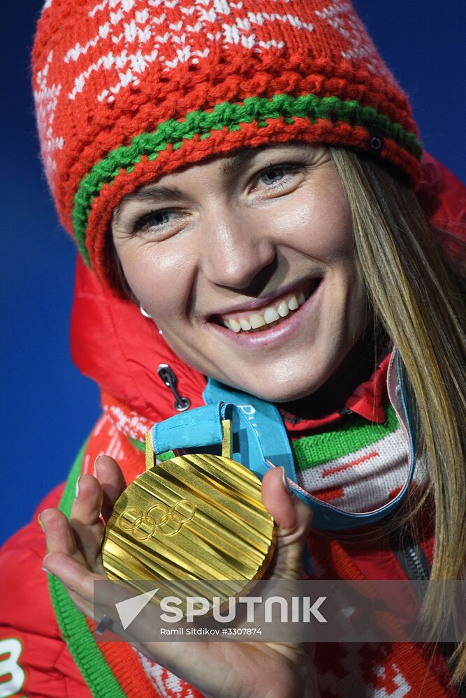 2018 Winter Olympics. Award ceremony. Day fourteen