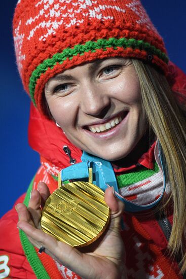 2018 Winter Olympics. Award ceremony. Day fourteen