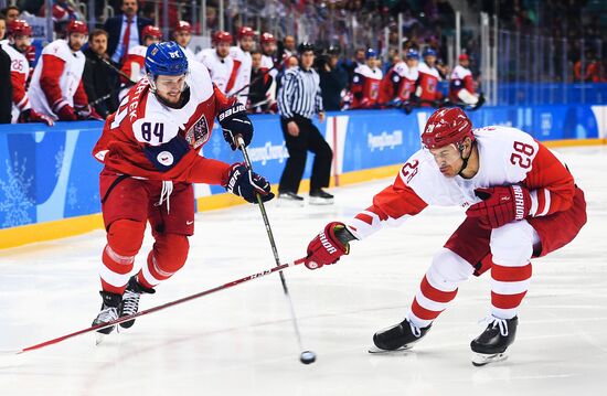 2018 Winter Olympics. Ice hockey. Men. Czech Republic vs. Russia