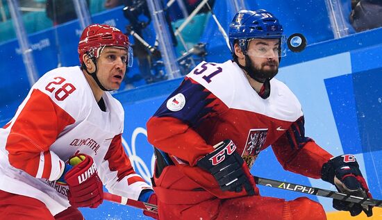 2018 Winter Olympics. Ice hockey. Men. Czech Republic vs. Russia