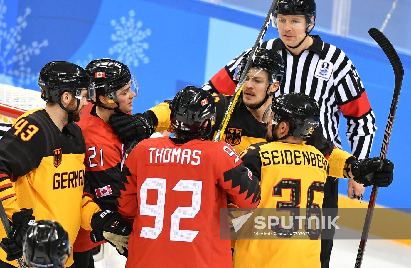 2018 Winter Olympics. Ice hockey. Men. Canada vs. Germany