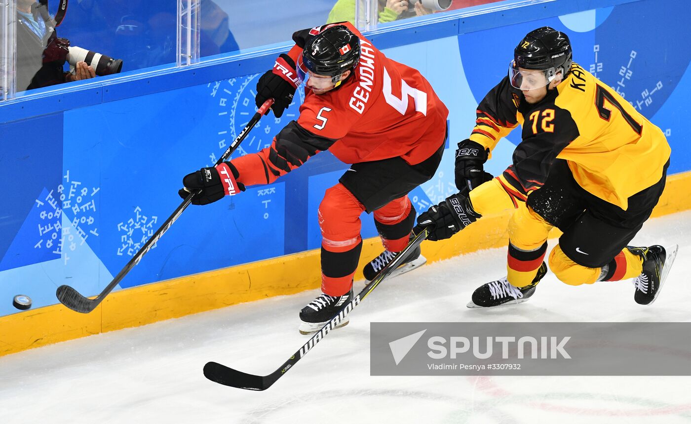 2018 Winter Olympics. Ice hockey. Men. Canada vs. Germany