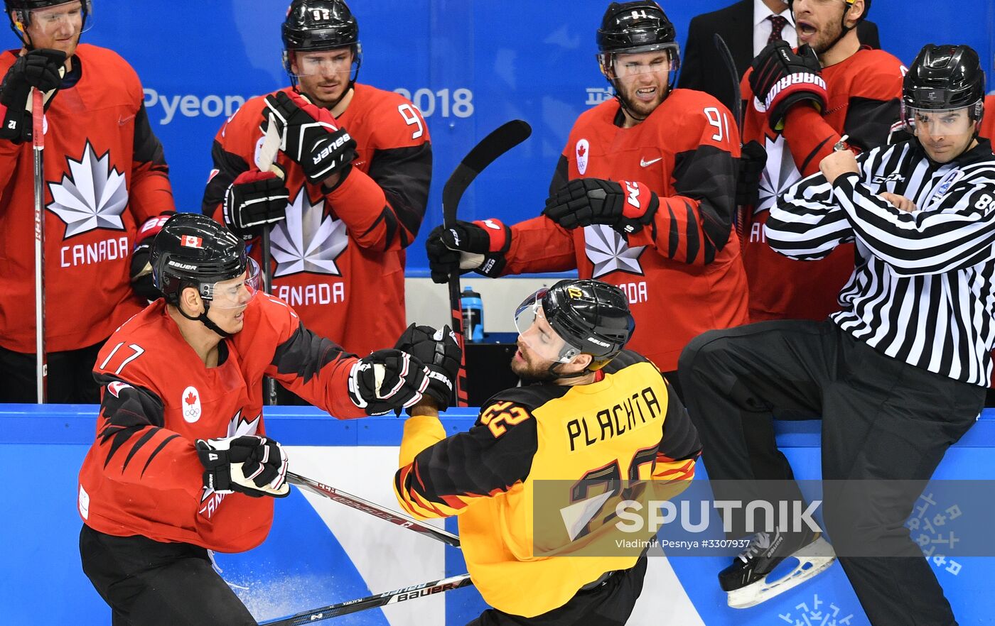 2018 Winter Olympics. Ice hockey. Men. Canada vs. Germany