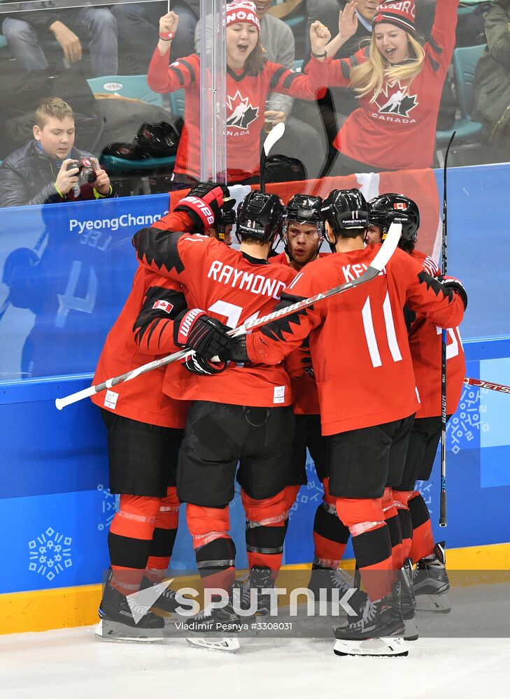 2018 Winter Olympics. Ice hockey. Men. Canada vs. Germany