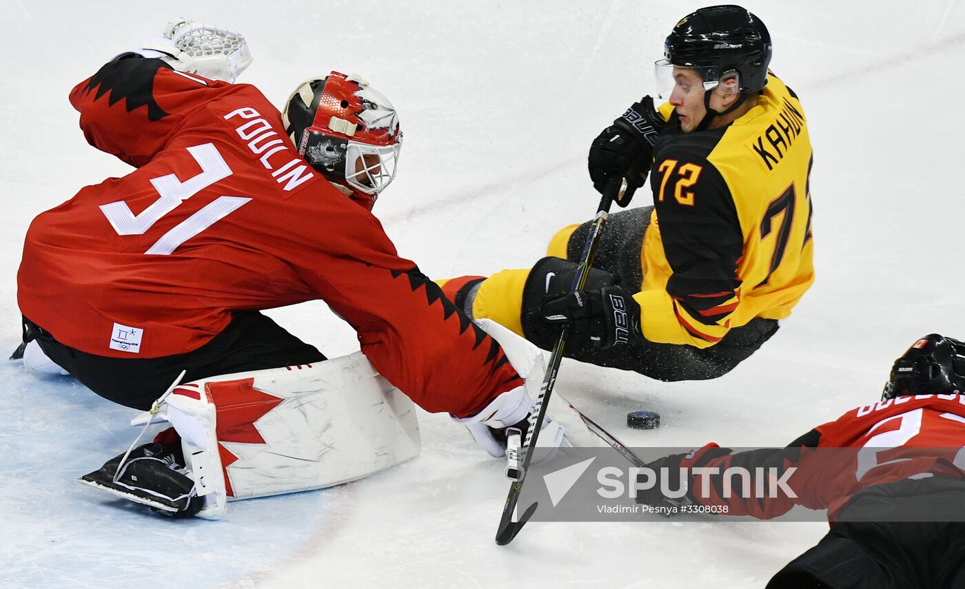 2018 Winter Olympics. Ice hockey. Men. Canada vs. Germany