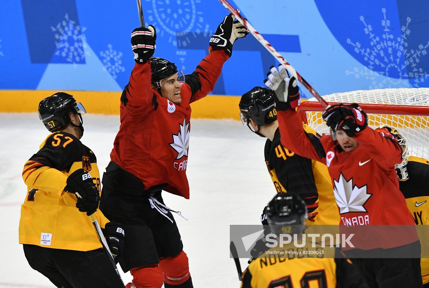 2018 Winter Olympics. Ice hockey. Men. Canada vs. Germany