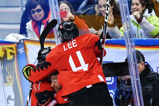 2018 Winter Olympics. Ice hockey. Men. Canada vs. Germany