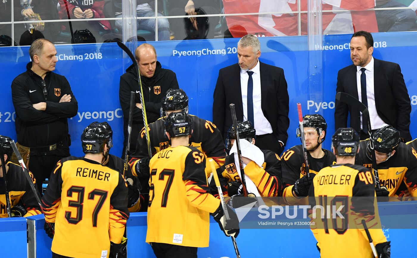 2018 Winter Olympics. Ice hockey. Men. Canada vs. Germany