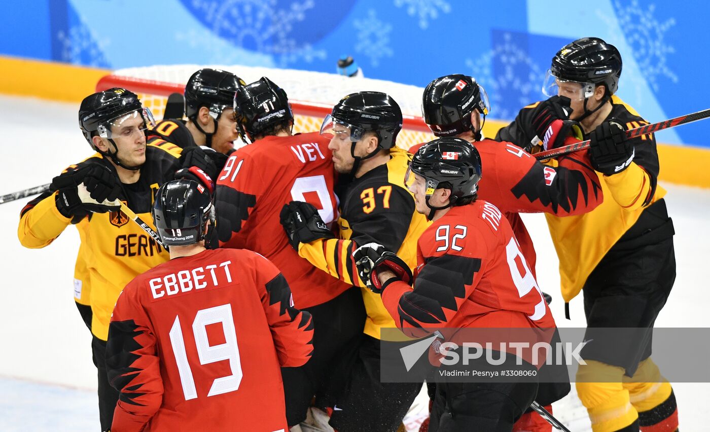 2018 Winter Olympics. Ice hockey. Men. Canada vs. Germany