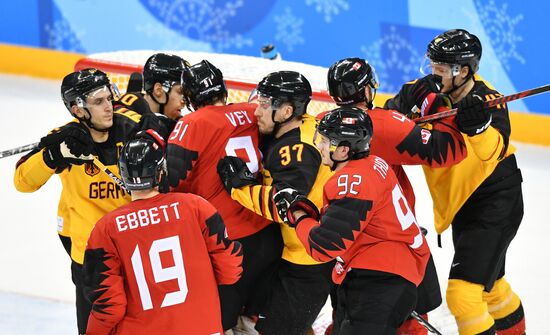 2018 Winter Olympics. Ice hockey. Men. Canada vs. Germany