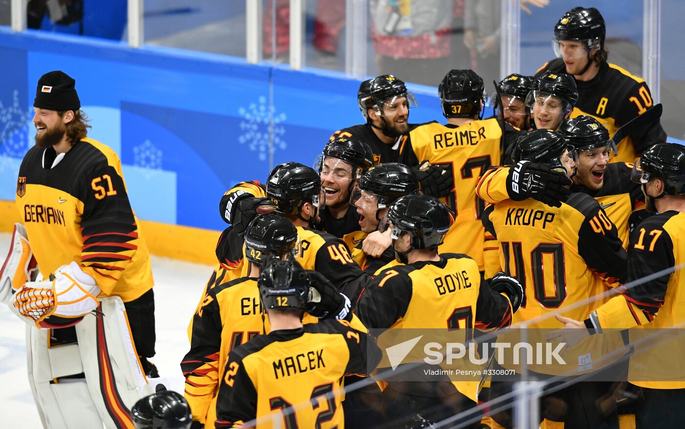 2018 Winter Olympics. Ice hockey. Men. Canada vs. Germany