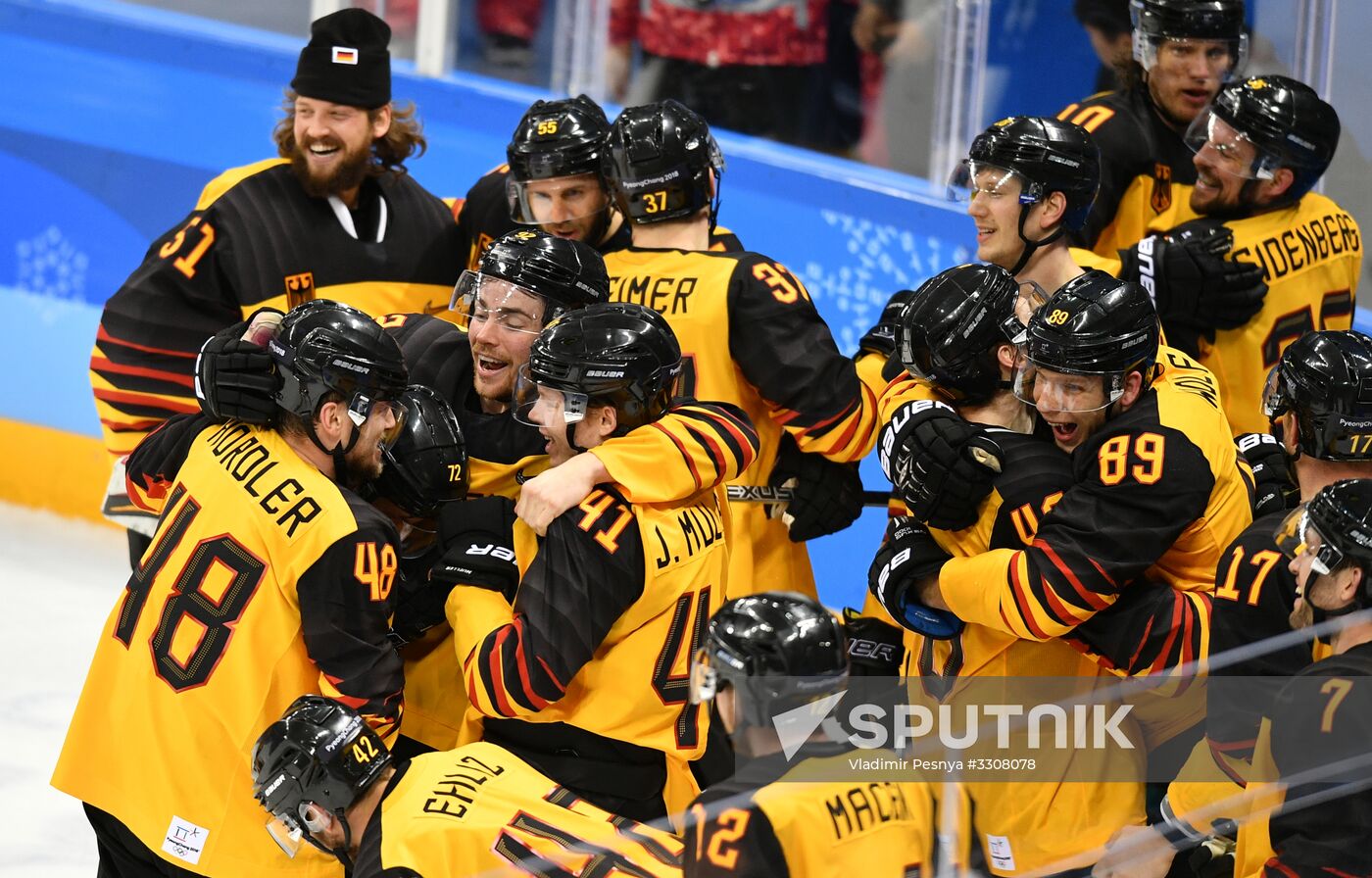 2018 Winter Olympics. Ice hockey. Men. Canada vs. Germany