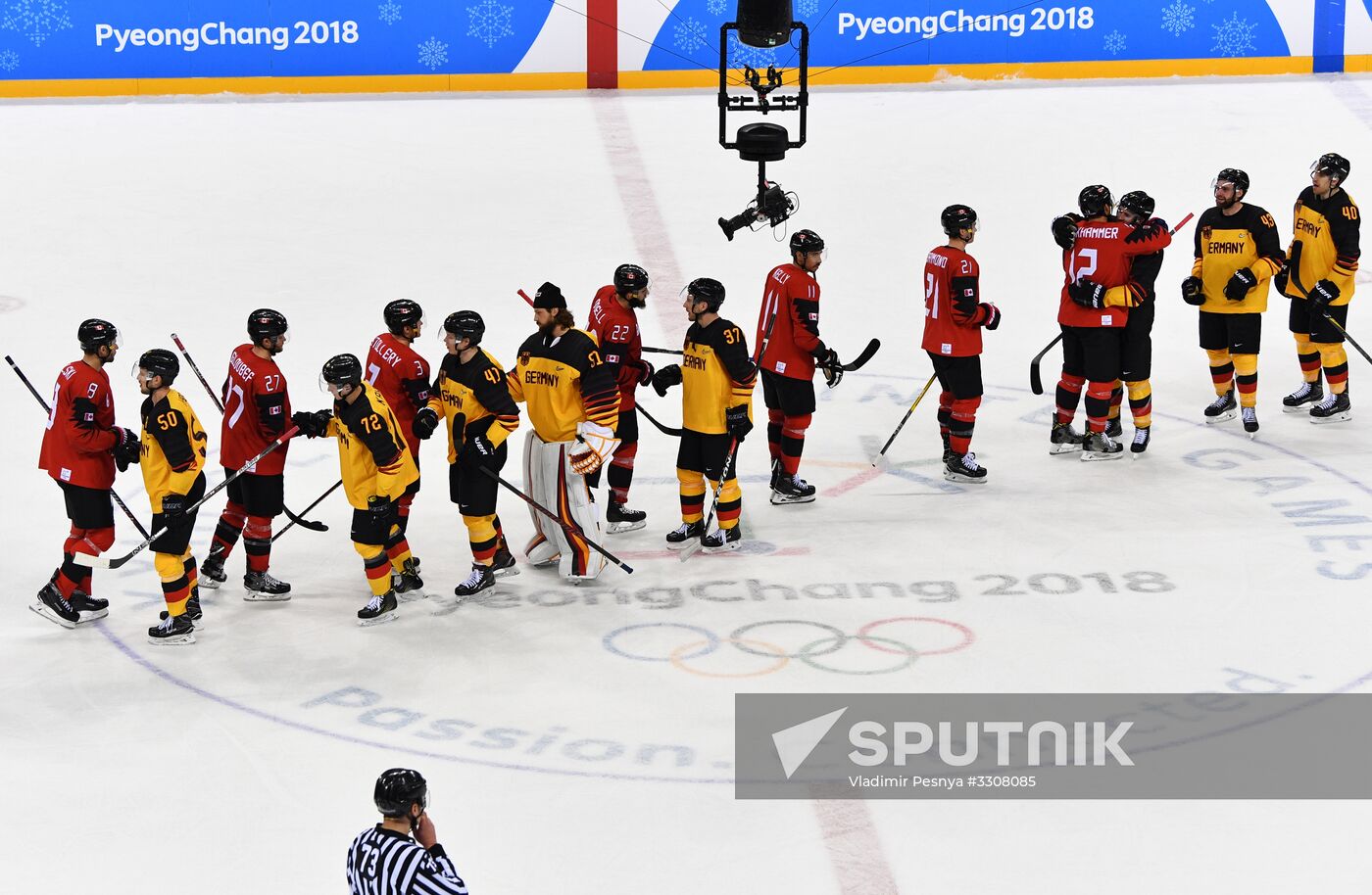 2018 Winter Olympics. Ice hockey. Men. Canada vs. Germany