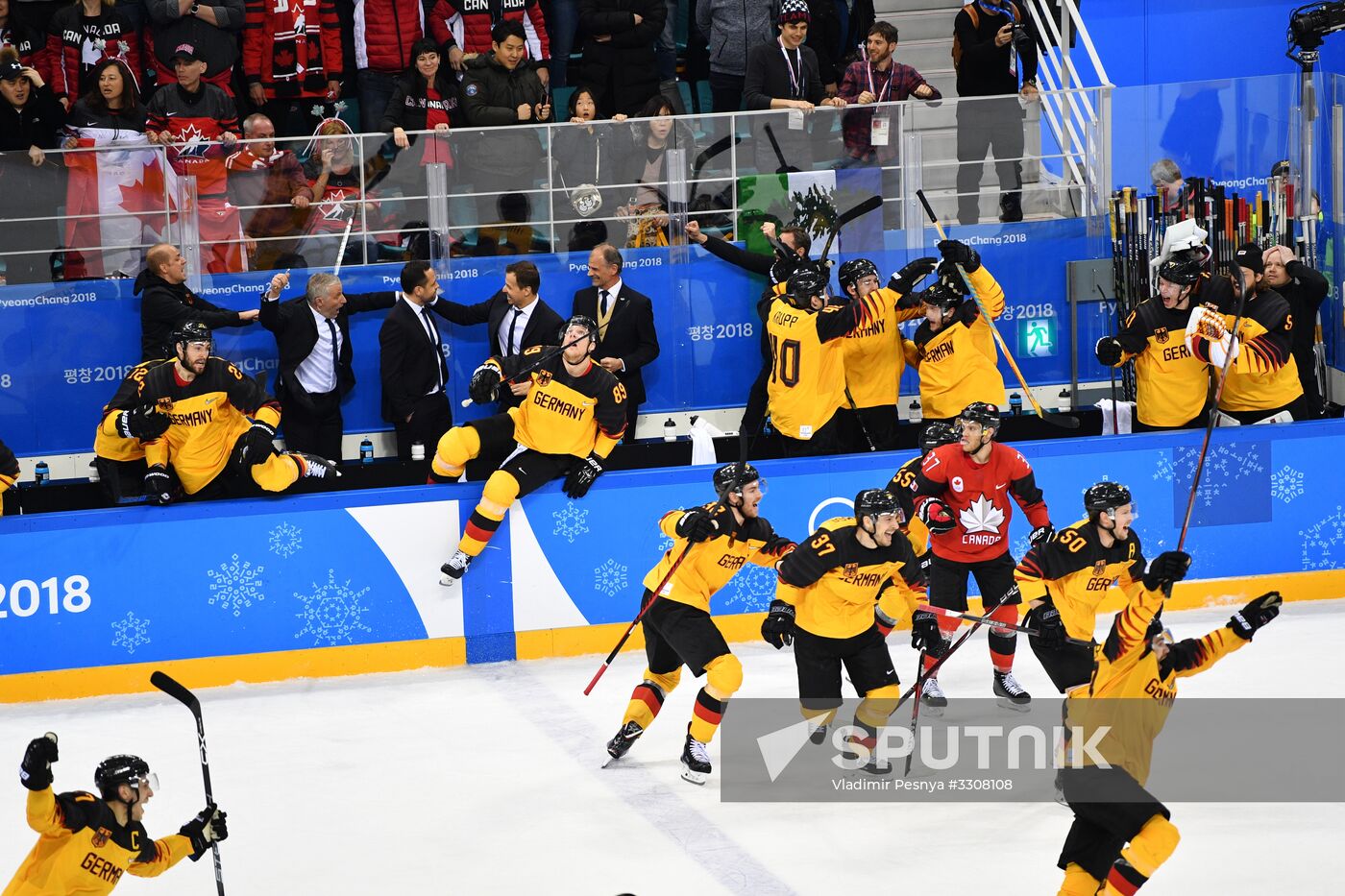 2018 Winter Olympics. Ice hockey. Men. Canada vs. Germany