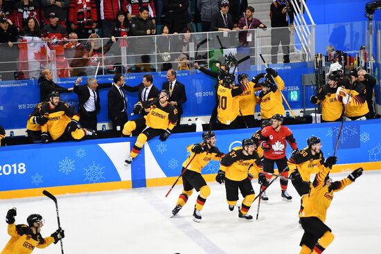 2018 Winter Olympics. Ice hockey. Men. Canada vs. Germany
