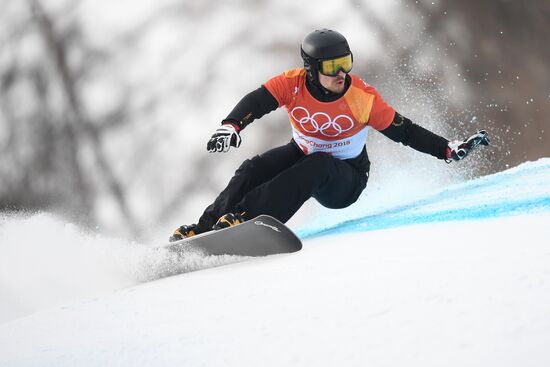 2018 Winter Olympics. Snowboarding. Men. Parallel giant slalom