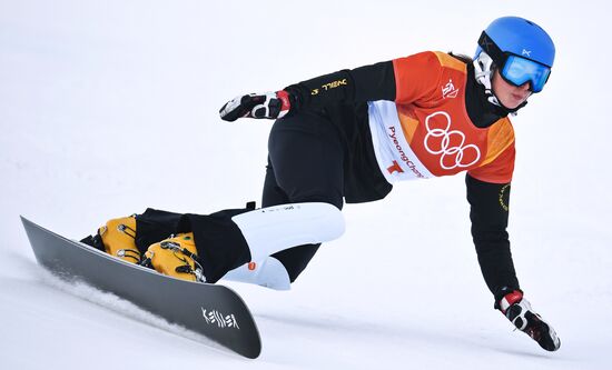 2018 Winter Olympics. Snowboarding. Women. Parallel giant slalom