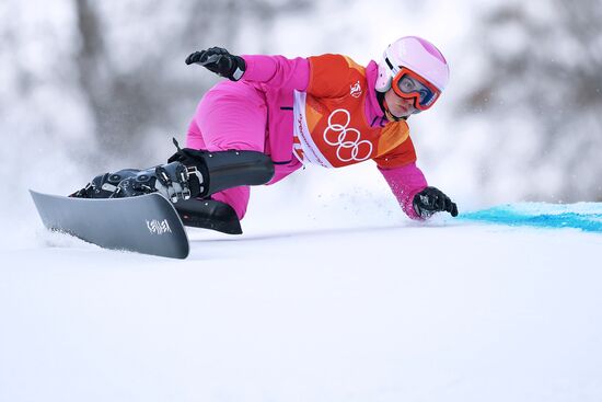 2018 Winter Olympics. Snowboarding. Women. Parallel giant slalom