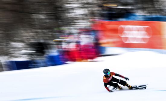 2018 Winter Olympics. Snowboarding. Women. Parallel giant slalom