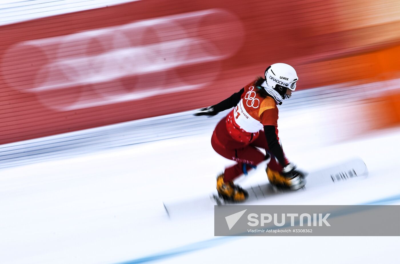 2018 Winter Olympics. Snowboarding. Women. Parallel giant slalom