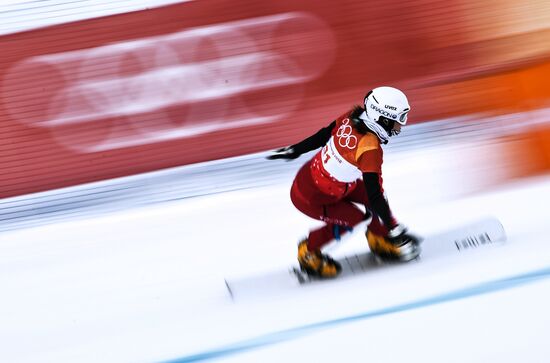 2018 Winter Olympics. Snowboarding. Women. Parallel giant slalom