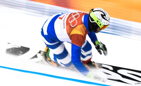 2018 Winter Olympics. Snowboarding. Men. Parallel giant slalom