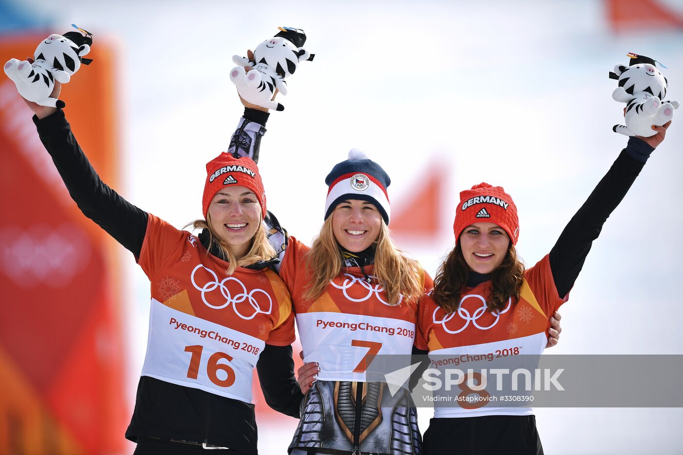 2018 Winter Olympics. Snowboarding. Men. Parallel giant slalom