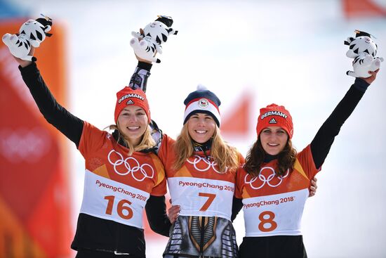 2018 Winter Olympics. Snowboarding. Men. Parallel giant slalom