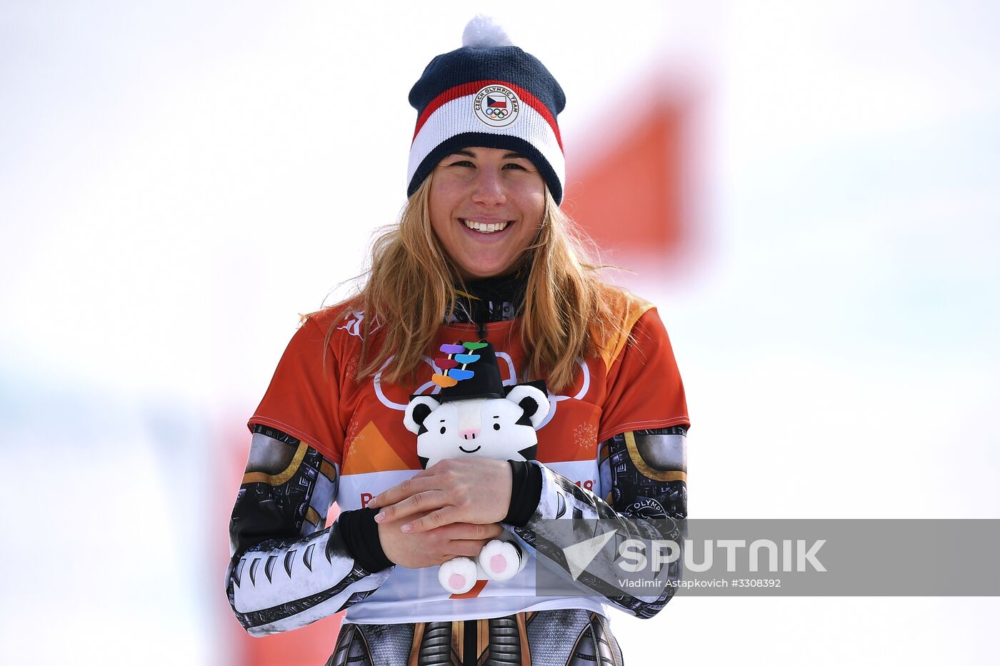 2018 Winter Olympics. Snowboarding. Women. Parallel giant slalom