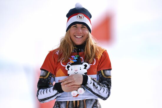 2018 Winter Olympics. Snowboarding. Women. Parallel giant slalom