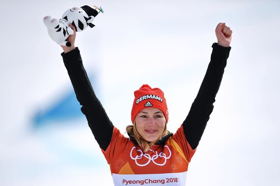 2018 Winter Olympics. Snowboarding. Women. Parallel giant slalom