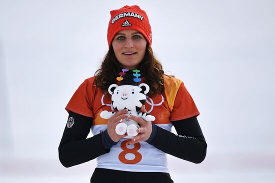 2018 Winter Olympics. Snowboarding. Women. Parallel giant slalom