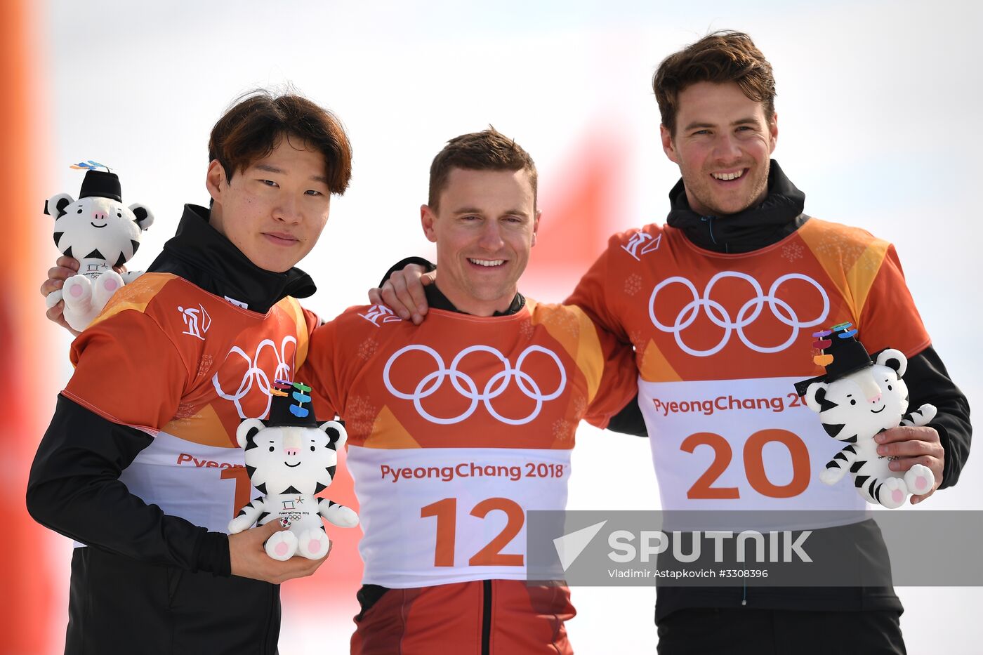 2018 Winter Olympics. Snowboarding. Men. Parallel giant slalom