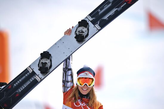 2018 Winter Olympics. Snowboarding. Women. Parallel giant slalom