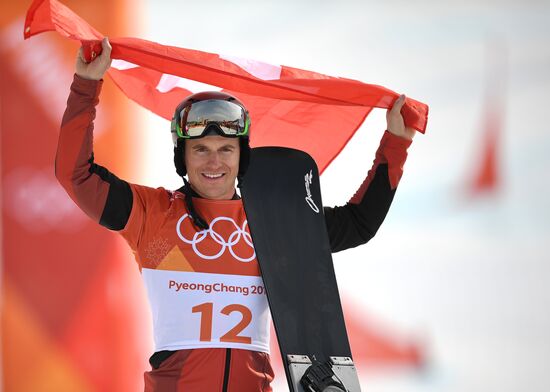 2018 Winter Olympics. Snowboarding. Men. Parallel giant slalom