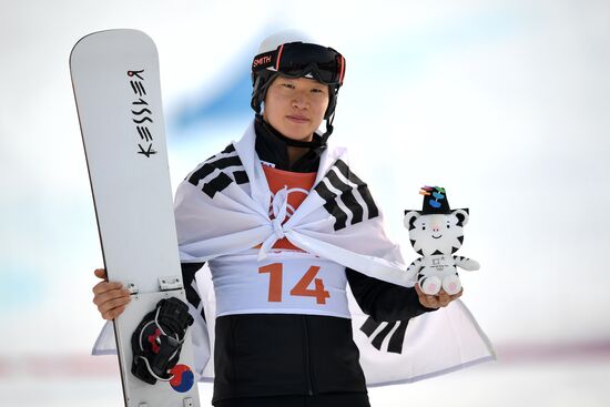 2018 Winter Olympics. Snowboarding. Men. Parallel giant slalom