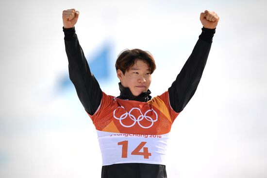 2018 Winter Olympics. Snowboarding. Men. Parallel giant slalom