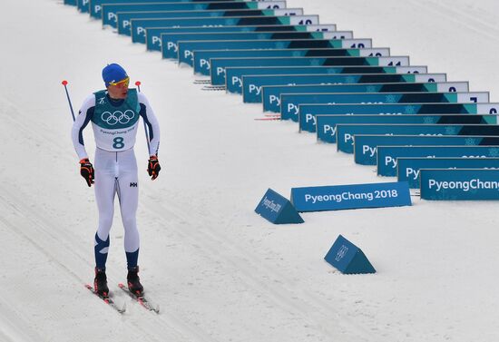 2018 Winter Olympics. Cross-country skiing. Men. Mass start race. 50 km