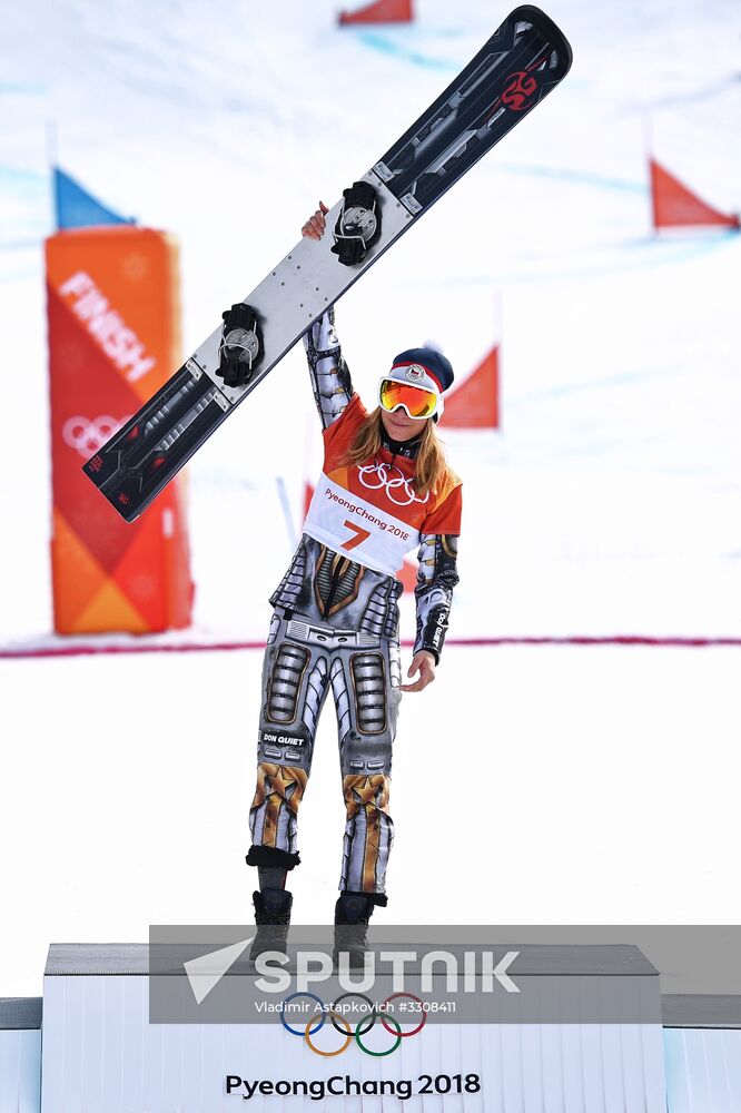 2018 Winter Olympics. Snowboarding. Women. Parallel giant slalom