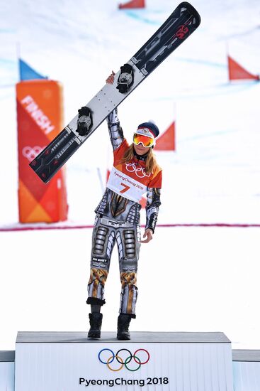 2018 Winter Olympics. Snowboarding. Women. Parallel giant slalom