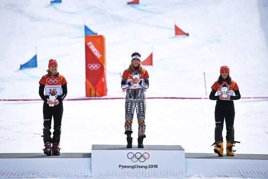 2018 Winter Olympics. Snowboarding. Women. Parallel giant slalom