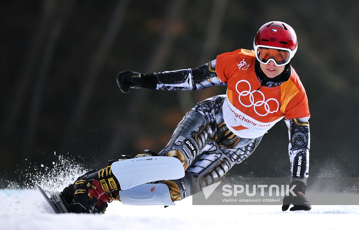 2018 Winter Olympics. Snowboarding. Women. Parallel giant slalom