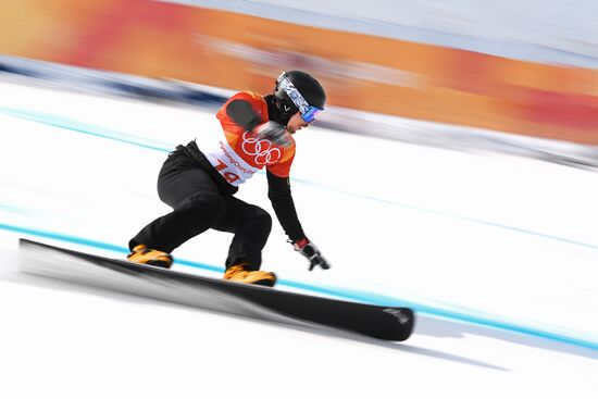 2018 Winter Olympics. Snowboarding. Men. Parallel giant slalom